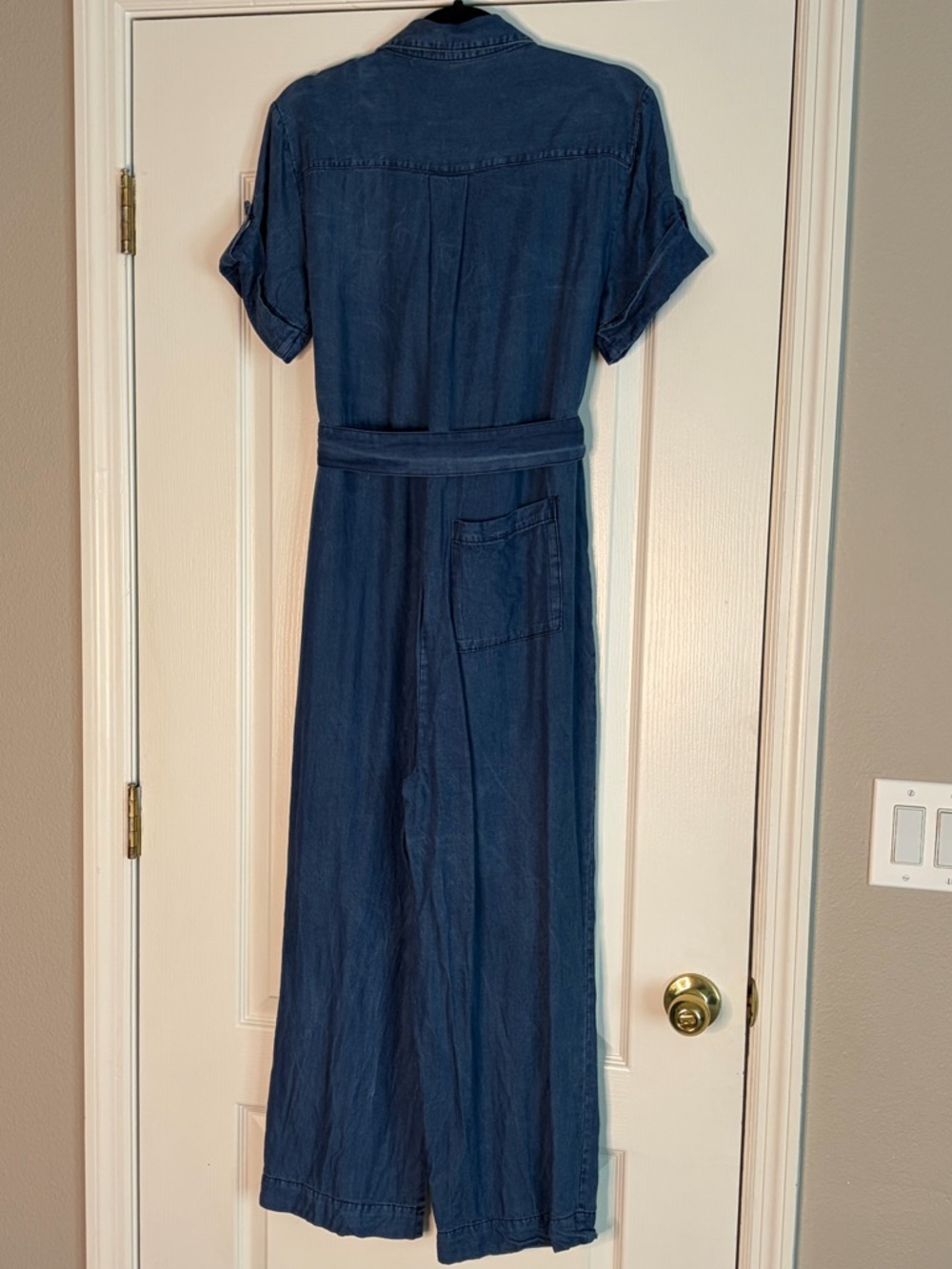 Velvet Heart Dark Blue Denim Utility Jumpsuit - Picture 8 of 8